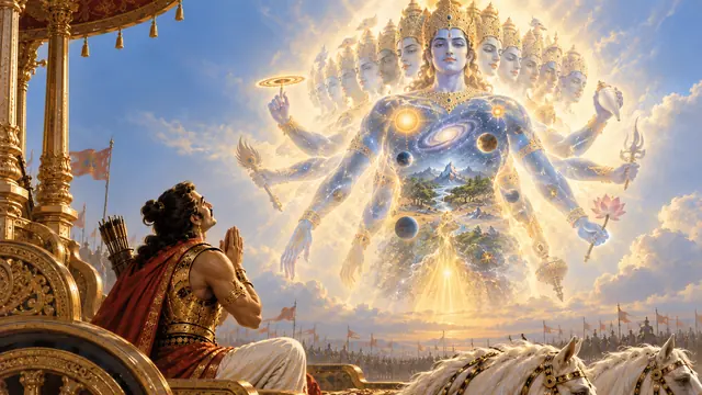 Artwork for Bhagavad Gita chapter 11: Vishvarupa Darshana Yoga