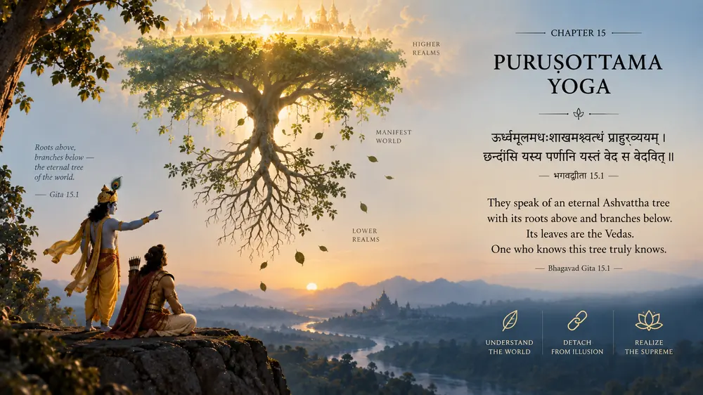 Artwork for Bhagavad Gita chapter 15: Purushottama Yoga