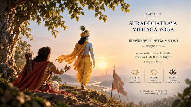 Artwork for Bhagavad Gita chapter 17: Shraddhatraya Vibhaga Yoga