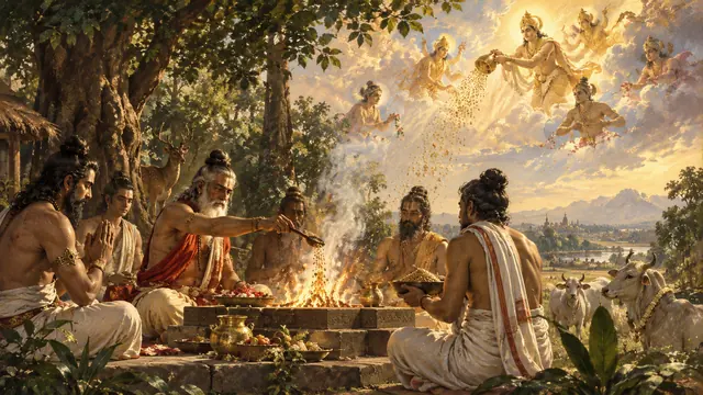 Artwork for Bhagavad Gita chapter 3: Karma Yoga
