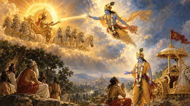 Artwork for Bhagavad Gita chapter 4: Jnana Karma Sannyasa Yoga