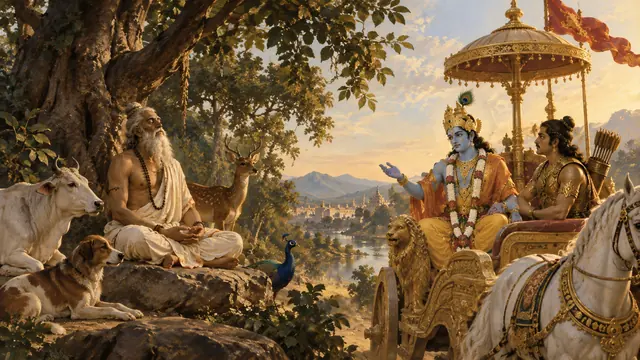 Artwork for Bhagavad Gita chapter 5: Karma Sannyasa Yoga